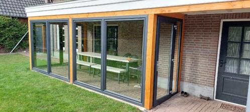 2-delige kantel schuifpuien in kunststof antraciet grijs, Doe-het-zelf en Verbouw, Kozijnen en Schuifpuien, Nieuw, Schuifpui, Kunststof