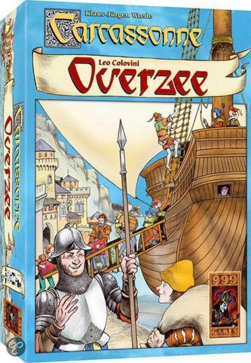 Carcassonne; Overzee, Hobby en Vrije tijd, Gezelschapsspellen | Bordspellen, Zo goed als nieuw, Een of twee spelers, Drie of vier spelers
