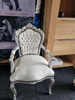 Barok fauteuil wit, Ophalen of Verzenden