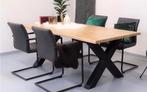 Eikenhouten bladen Slechts €140,- per m2 OPRUIMING !!!!!, Vijf personen of meer, Eikenhout, Rond, Nieuw
