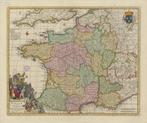 Grote landkaart van Frankrijk door Visscher 17e eeuw, Ophalen of Verzenden, 1800 tot 2000, Wereld, Landkaart