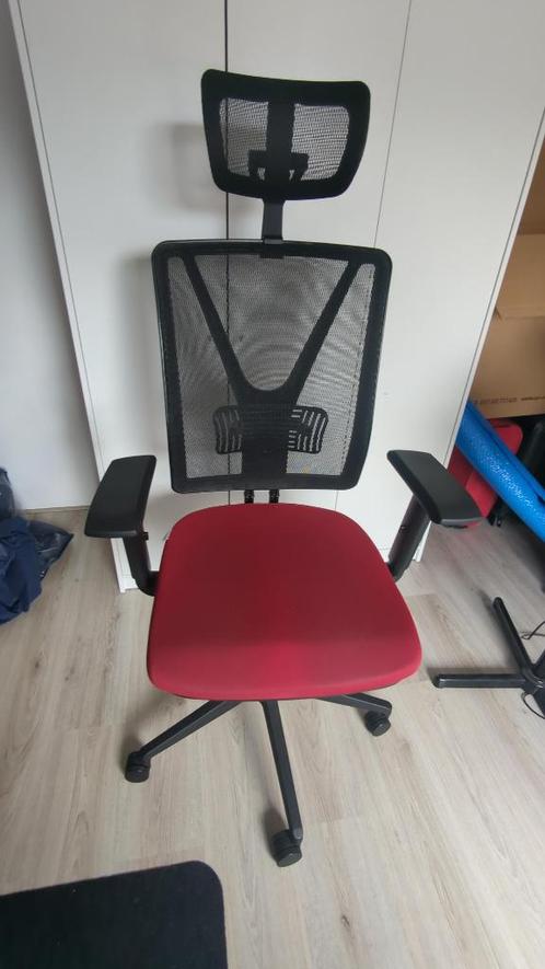 Ergonomische bureaustoel | CARLOW PRO, Huis en Inrichting, Bureaustoelen, Gebruikt, Bureaustoel, Rood, Ergonomisch, Ophalen