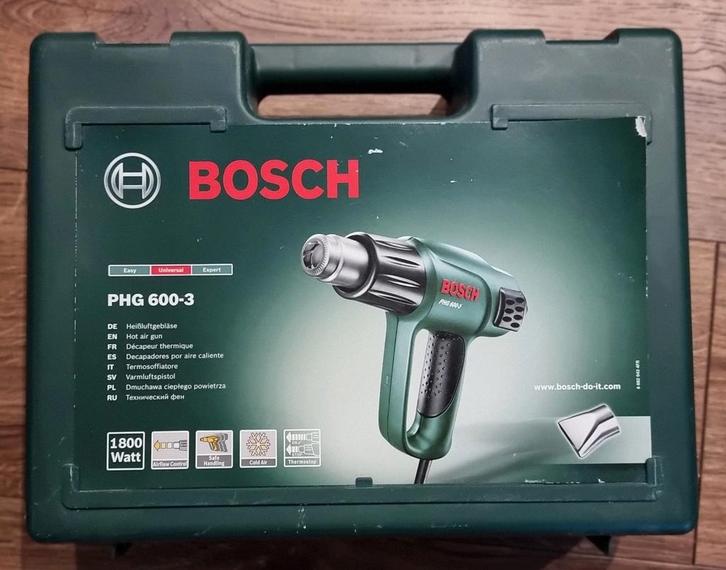 Bosch PHG 600-3 Heteluchtpistool, Doe-het-zelf en Verbouw, Gereedschap | Overige machines, Zo goed als nieuw, Ophalen of Verzenden