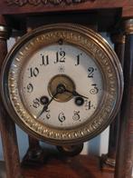 Antieke Junghans kolompendule – houten tafelklok – halfuursl, Ophalen of Verzenden