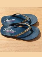 Skechers slippers., Kleding | Dames, Schoenen, Ophalen of Verzenden, Zo goed als nieuw, Blauw