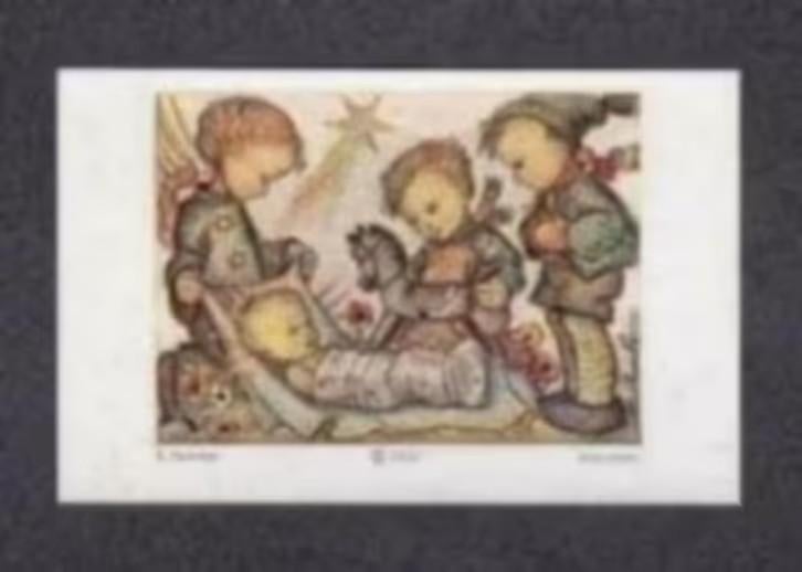 Bidprentje Hummel Kerst Kindje Jezus Kinderen., Ophalen of Verzenden, Bidprentje