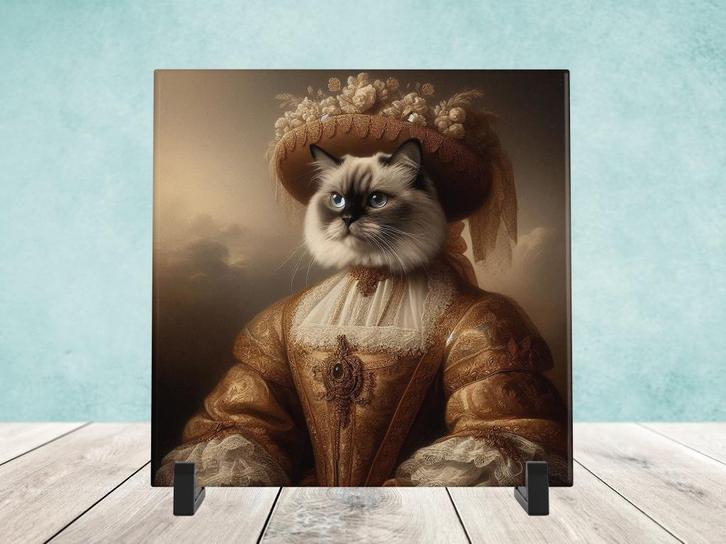 Barok Stijl - Heilige Birmaan tegel, Huis en Inrichting, Woonaccessoires | Overige, Nieuw, Verzenden