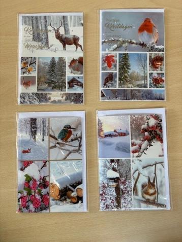 20 Kerstkaarten met folie opdruk beschikbaar voor biedingen