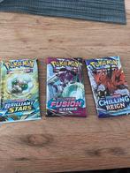3 Verschillende Ongeopende pokemon booster packs, Hobby en Vrije tijd, Verzamelkaartspellen | Pokémon, Nieuw, Ophalen of Verzenden