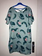 Groenige zomerjurk met rose bloemen Vero Moda, maat XL, Verzenden, Vero Moda, Maat 46/48 (XL) of groter, Zo goed als nieuw