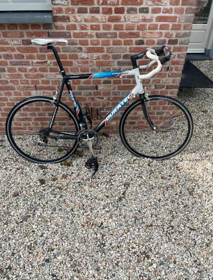 Duratec racefiets/ koersfiets met onderdelen shimano ultraga, Fietsen en Brommers, Fietsen | Racefietsen, Gebruikt, Heren, Overige merken