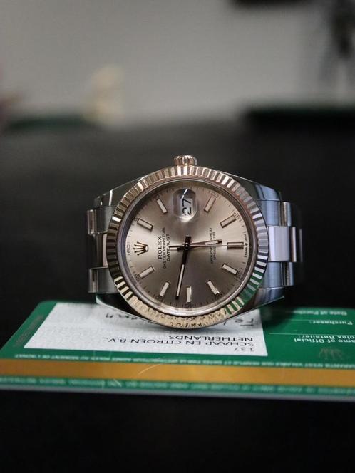 Rolex Datejust 41mm Sundust Dial 2019 126331 "WORN, Sieraden, Tassen en Uiterlijk, Horloges | Heren, Zo goed als nieuw, Polshorloge