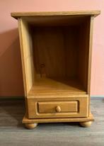 Eiken kastje met lade, Ophalen, 50 tot 100 cm, Zo goed als nieuw, Minder dan 100 cm