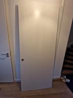 Opdekdeur wit, Doe-het-zelf en Verbouw, Deuren en Horren, Ophalen, 80 tot 100 cm, 215 cm of meer, Binnendeur