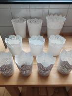 IKEA Skurar Bloempotten - 10 stuks, Rond, Zo goed als nieuw, Metaal, Tuin