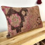 Kelimkussen Marokkaans Turks kussen 40x60 roze bruin, Yazgibi, Verzenden, Nieuw, Vlindermeent 41 Hilversum