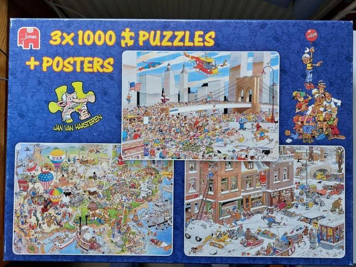 Diverse Jan van Haasteren puzzels, 950 en 3x1000 stukjes, Hobby en Vrije tijd, Denksport en Puzzels, Zo goed als nieuw, Legpuzzel