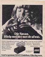 Retro reclame 1975 Lego speelgoed Susan hielp moeder, Overige typen, Ophalen of Verzenden
