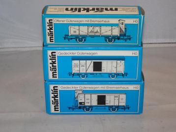 3 Marklin gesl/open wagons 4692/4695/4696 DR nieuw (#913) beschikbaar voor biedingen