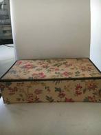 Brocante franse stoffen doos opbergdoos, Ophalen