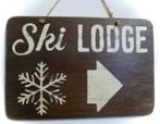 Handgeschilderd Après Ski bord / wintersport / Ski Lodge, Ophalen of Verzenden, Nieuw