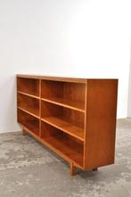 Vintage boekenkast divider tv meubel beuken kast jaren 50, Ophalen of Verzenden, Gebruikt