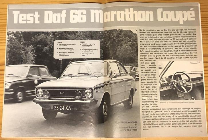 Daf 66 testen in Autovisie e.a., Boeken, Auto's | Folders en Tijdschriften, Gelezen, Overige merken, Ophalen of Verzenden