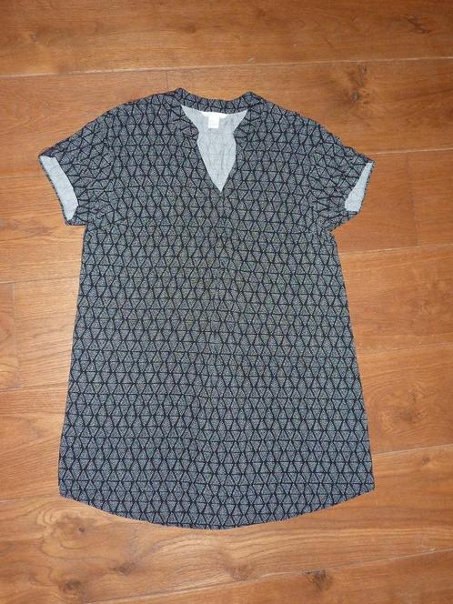 H&M lange tuniek – maat M, Kleding | Dames, Blouses en Tunieken, Zo goed als nieuw, Maat 38/40 (M), Zwart, Ophalen of Verzenden
