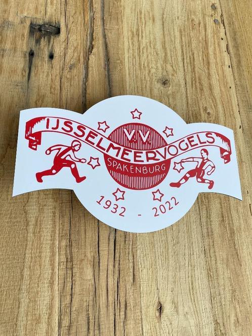 Bord IJsselmeervogels embleem vignet aluminium, Verzamelen, Merken en Reclamevoorwerpen, Nieuw, Reclamebord, Verzenden