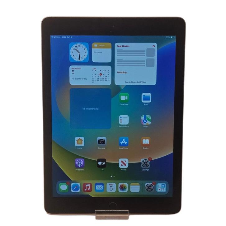 iPad 6e Gen. 2018 128GB WiFi Space Gray | Nette Staat, Computers en Software, Apple iPads, Gebruikt