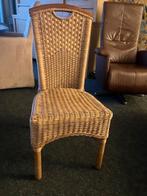 Rieten stoelen 2 st. in landelijke stijl, Huis en Inrichting, Stoelen, Ophalen, Gebruikt, Twee, Bruin