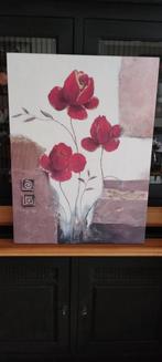 Canvas Schilderij Klaprozen 60x80cm, Ophalen