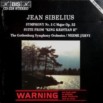 SIBELIUS Symphony nr. 3 CD JÄRVI BIS NIEUWSTAAT FIRST PRESS beschikbaar voor biedingen