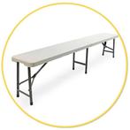 Klapbank wit || te huur/huren?, Ophalen, Zo goed als nieuw