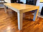 Luxe eikenhouten eettafel - 240x110 cm, Huis en Inrichting, Ophalen, Gebruikt, 100 tot 150 cm, Modern, robuust, landelijk, strak
