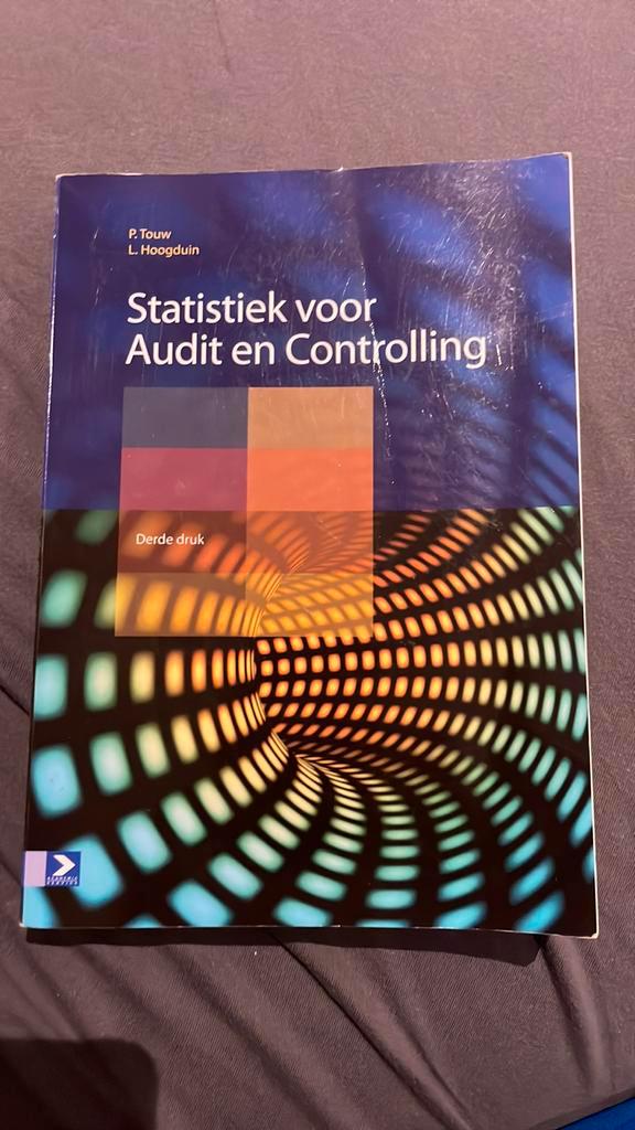 P. Touw - Statistiek voor Audit en Controling Theorie, Boeken, Schoolboeken, Zo goed als nieuw, Nederlands, Overige niveaus, Ophalen of Verzenden