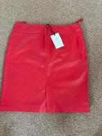 leren rok rood lamsleder, StudioAr, Maat 42/44 (L), Nieuw, Ophalen of Verzenden