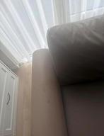 Gratis: Taupekleurige Bankstel, Huis en Inrichting, Banken | Bankstellen, Ophalen, Gebruikt, Driepersoons, 75 tot 100 cm