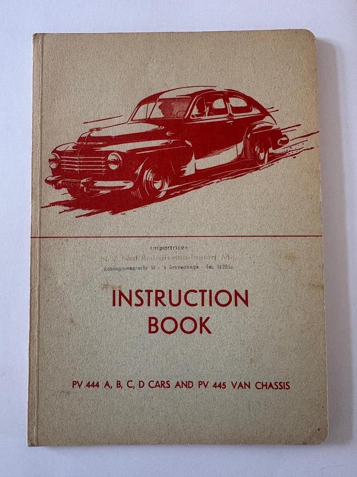 Instructieboekje Volvo PV444 A B C D E + PV445 chassis GB, Auto diversen, Handleidingen en Instructieboekjes, Ophalen of Verzenden