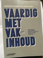 Vaardig met Vakinhoud - Handboek Vakdidactiek Nederlands, Ophalen of Verzenden, Alpha, Zo goed als nieuw, HBO