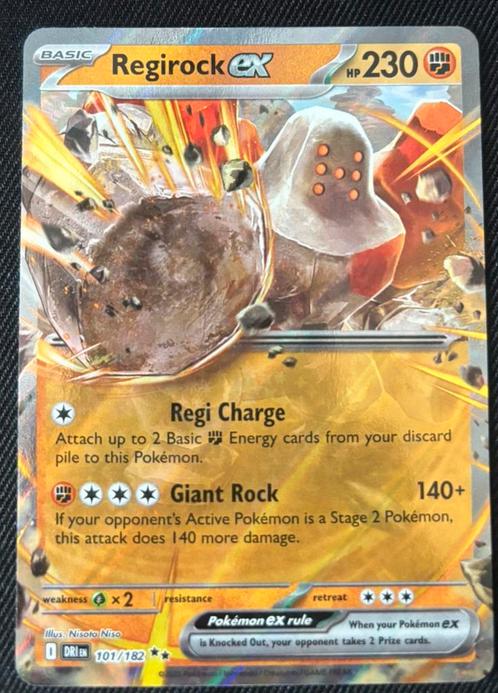 Regirock ex 101/182 Destiny Revals, Hobby en Vrije tijd, Verzamelkaartspellen | Pokémon, Nieuw, Losse kaart, Ophalen of Verzenden