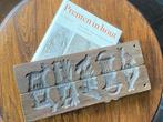 Speculaas boek Prenten In Hout + antiek suikerplank dubbel, Antiek en Kunst, Curiosa en Brocante, Ophalen of Verzenden