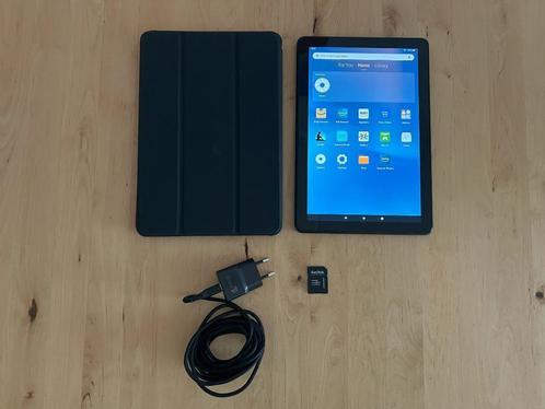 Amazon Fire HD 10 tablet (2021) 11e generatie met toebehoren, Computers en Software, Android Tablets, Zo goed als nieuw, Wi-Fi
