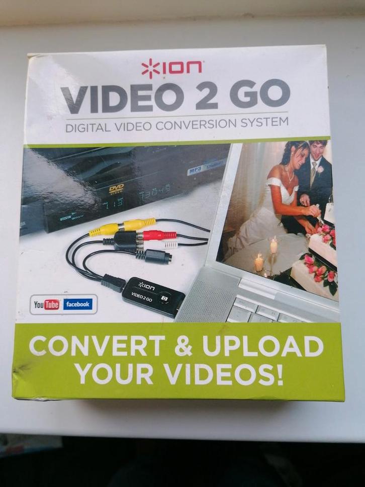 ION Video 2 GO - Digital Video Conversie Systeem, Audio, Tv en Foto, Converters, Gebruikt, Ophalen of Verzenden