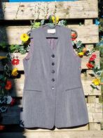 Old money vintage elegante grijze lange gilet, Kleding | Dames, Bodywarmers, Ophalen of Verzenden, Zo goed als nieuw, Maat 38/40 (M)
