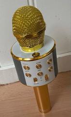 Gouden Karaoke Microfoon, Ophalen of Verzenden, Zo goed als nieuw