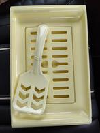 Antieke asperge /serveer schaal met schep, Gebruikt, Ophalen of Verzenden, Schaal of Schalen, Overige stijlen