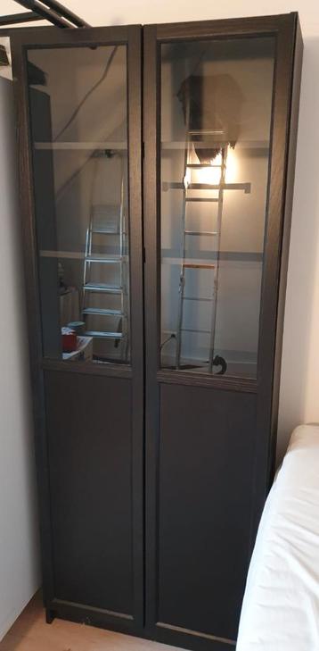 IKEA BILLY boekenkast met OXBERG deuren - afbeelding 3