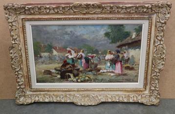 PÁDLY Aladár, een drukke marktdag beschikbaar voor biedingen