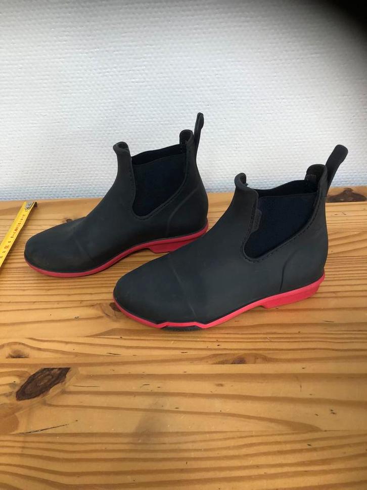 Fouganza Regenlaarzen/paardrijlaarzen Maat 35 - Zwart/Roze, Kleding | Dames, Schoenen, Gedragen, Regenlaarzen, Zwart, Ophalen of Verzenden